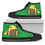 Pikachu Laying On Ball Marshall Thundering Herd High Top Shoes