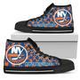 Puzzle Logo With New York Islanders High Top Shoes