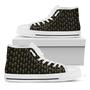 Religious Cross Pattern Print White High Top Shoes