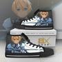 SAO High Top Shoes Eugeo Swordman Blue Anime