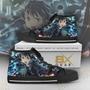 SAO High Top Shoes Kazuto Kirigaya Fighting Anime