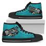 Scratch Of The Wolf San Jose Sharks High Top Shoes