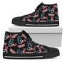 Script Logo Pattern Houston Texans High Top Shoes