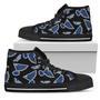 Script Logo Pattern St. Louis Blues High Top Shoes