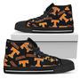 Script Logo Pattern Tennessee Volunteers High Top Shoes