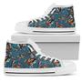 Sea Turtle Tribal Colorful Hand Drawn Women High Top Shoes