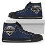 Simple Logo Los Angeles Rams High Top Shoes