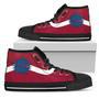 Simple Van Sun Flame Atlanta Braves High Top Shoes