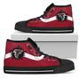 Simple Van Sun Flame Atlanta Falcons High Top Shoes