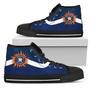 Simple Van Sun Flame Houston Astros High Top Shoes