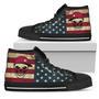 Skull Flag Vintage Style Alabama Crimson Tide High Top Shoes