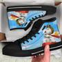 Snoopy And Woodstock Fly Cartoon Peanuts For Men And Women Custom Canvas High Top Shoes