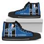 Steaky Trending Fashion Sporty Los Angeles Dodgers High Top Shoes