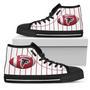 Straight Line With Deep Circle Atlanta Falcons High Top Shoes