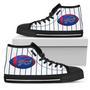 Straight Line With Deep Circle Buffalo Bills High Top Shoes