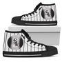 Straight Line With Deep Circle Chicago White Sox High Top Shoes