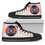 Straight Line With Deep Circle Houston Astros High Top Shoes