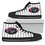 Straight Line With Deep Circle Houston Texans High Top Shoes