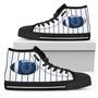 Straight Line With Deep Circle Indianapolis Colts High Top Shoes