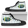 Straight Line With Deep Circle Jacksonville Jaguars High Top Shoes