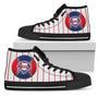 Straight Line With Deep Circle Philadelphia Phillies High Top Shoes