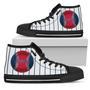 Straight Line With Deep Circleatlanta Braves High Top Shoes