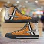 Tennessee Volunteers Basketball Fans Canvas High Top Shoes Sneakers