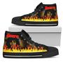The Doors Sneakers Flame High Top Shoes Music Fan