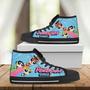 The Powerpuff Girls Funny Design Art For Fan Sneakers Black High Top Shoes For Men And Women