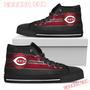 The Shield Cincinnati Reds High Top Shoes Sport Sneakers