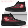 The Shield Detroit Red Wings High Top Shoes Sport Sneakers