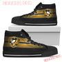 The Shield Pittsburgh Penguins High Top Shoes Sport Sneakers