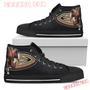 Thor Head Beside Anaheim Ducks High Top Shoes Sport Sneakers