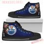 Thor Head Beside Edmonton Oilers High Top Shoes Sport Sneakers