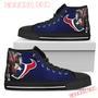 Thor Head Beside Houston Texans High Top Shoes Sport Sneakers