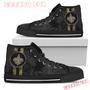 Triple Stripe Bar Dynamic New Orleans Saints High Top Shoes Sport Sneakers