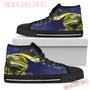 Turtle Los Angeles Chargers Ninja High Top Shoes Sport Sneakers