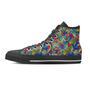 Valentine Heart Hippie Trippy Men's High Top Shoes