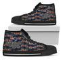 Wave Of Ball New England Patriots High Top Shoes