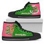 Wonder Print Footwear - Alpha Kappa Alpha Hand Sign High Top Shoes