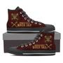 Worlds Best Biker Dad Canvas Mens High Top Shoes Sneakers
