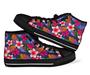 Hawaiian Floral Tropical Flower Hibiscus Palm Leaves Men Women'S High Top Shoes