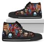 Horror Characters Movie Cartoon Friday The Design Art For Fan Sneakers Black High Top Shoes For Men