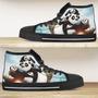 Kung Fu Panda Hightop Cartoon Canvas Shoes Birthday Him Son Boyfriend Father’S Day High Top Shoes