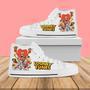 Looney Tunes Cartoon Iii Design Art For Fan Sneakers Black High Top Shoes For Men And Women