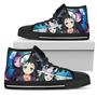 Makomo Demon Slayer Anime Japan Design Art For Fan Sneakers Black High Top Shoes For Men And Women