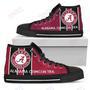 Mens Womens Alabama Crimson Tide High Top Shoes Steaky Trending Fashion Sporty Shoes