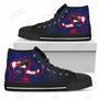 Mens Womens Atlanta Braves Son Goku Saiyan Power High Top Shoes Printable