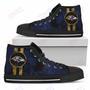 Mens Womens Baltimore Ravens High Top Shoes Triple Stripe Bar Dynamic Shoes For Men Custom Shoes