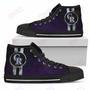 Mens Womens Colorado Rockies High Top Shoes Triple Stripe Bar Dynamictop Sports Shoes